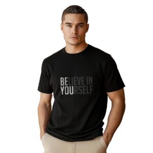 Men's Letter Print Regular Fit T-Shirt