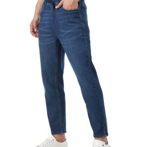 Men's Jogger Jeans - Mid-Rise | Cotton Blend | Stretchable Fabric| Elasticated Waistband | Classic 5 Pocket Styling